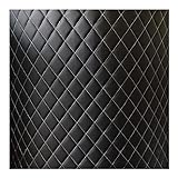 PVC-Stoff, Kunstleder Leder Polster Stoff Lederkonzept, 1,6 × 1 M, Stoff, Kunstleder, Für Jacke, Boden, Sofa, Kissen, DIY, Kunsthandwerk (Size : 1.6×1m/5.25x3.28ft) (Color : Black2, Size : 1.6X20m