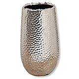 Boltze Vase - Silber - Keramik - 31 cm Höhe