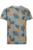 Blend Herren Shirt mit Muster 20712053. Größe:M. Farbe:Aquifer (155207)