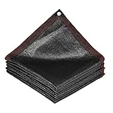 IXIETY 80% UV-Schutz-Sonnenschutzstoff Mit Ösen, Atmungsaktives Schattennetz-Schattendach, Outdoor-Schattennetz-Abdeckplane for Gewächshausgarten (Color : Black, Size : 2mx4m)