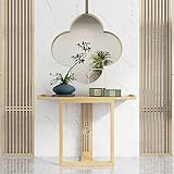 Adnevt Tische für Wohnkultur Massivholz-konsolentisch, Korridor-Streifen Dekorationstisch Durable High-tischhotel-Dinning-bar-Tisch Eingangsbereich Akzentmö(Size:120 * 35 * 80CM,Color:#2)