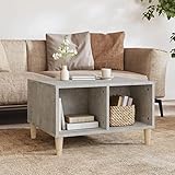 TEKEET Home Furniture Couchtisch, Beton, Grau, 60 x 50 x 36,5 cm