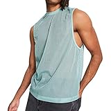 FASLOLSDP Männer dünne Art Weste Netzweste Männer Weste lose weiße dünne Art Augensauger beiläufige reizvolle Männer Weste Weste Hemd Sporthemd Shop Online