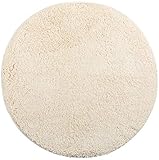 Brandsseller Badematte Ø 60 cm Badvorleger Badteppich Rund Beige