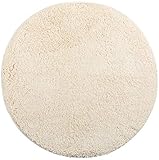 Brandsseller Badematte Ø 60 cm Badvorleger Badteppich Rund Beige