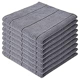 BHVXW Weiches Mikrofaser-Geschirrtuch, 8 Stück/Packung, super saugfähiges Küchentuch, fusselfreies Reinigungstuch, langlebiges Geschirrspültuch (Color : C, Size : (18x28inch))
