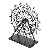 Toyvian Eisen-Riesenrad-Figuren Für Kinder Retro-Bücherregal Büro-Dekoration Schreibtisch-Riesenrad-Dekoration Metall-Riesenrad-Modell Riesenrad-Figur Regal-Dekoration