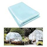 AGLZWY Folientunnel Polyethylenfolie Transparent Winterfest Treibhausfolie Pflanzenschutz Frostschutz Und Hitzeschutz, Anpassbar (Color : Blue, Size : 8x50m)