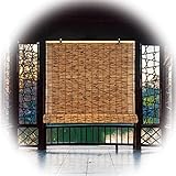 Sonnenschutzrollos Für Fenster Retro Balkon Bambusrollo 40x130cm 40x 120cm 90x100cm 120x160cm Natur Holz Raffrollo Außen Restaurant Bambus Jalousine Rollläden Mit Haken Lichtfilter