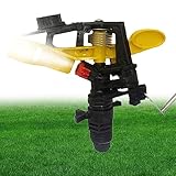 Rotierender Rasensprenger | 360 rotierender Schlagsprinkler für die Haushaltsbewässerung | Leckfreier Design-Bewässerungssprinkler für Rasen, Gartenbewässerungssystem Nupaque