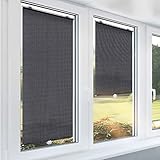 Rollos Anti-UV-Rollo für Autofenster, Mini-Rollos mit Saugnäpfen, Schwarzes Punkte-Design, Länge 80cm 100cm 125cm 140cm 160cm 200cm (Size : 60x180cm/23.6x71in)