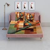 POEMAX Spannbettlaken Bettlaken 200×220×30cm Bettwäsche Bunte Vögel Boxspringbett Bed Gummizug Kinder Babybett Tagesdecke Für Jungen Bettwäsche Sommer Hautfreundlich Matratzenbezug