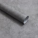 CiCiwind Betonoptik Selbstklebende Tapete 40×300cm Grau Klebefolie Betonoptik verdicken Vinyl Möbelfolie Zementmuster Selbstklebend Wandverkleidung für Wohnzimmer Schlafzimmer Küche Wand Möbel Dekor