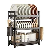 Abtropfständer Abtropfgestell Geschirrabtropfer Abtropfgestell Aus Metall Für Schüssel, Teller, Wäscheständer, Gewürzaufbewahrung, Waschbeckenhalter, Geschirr, Abtropfbrett Abtropfkorb Geschirrablage