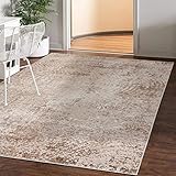 Mazovia Abstraktes Vintage Designer Teppich - Kurzflor - Weich Teppich für Wohnzimmer, Esszimmer - ÖKO-TEX Wohnzimmerteppich - Teppiche Beige 160 x 230 cm