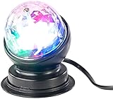 Lunartec Discokugel: Rotierende 360°-Disco-Leuchte mit RGB-LED-Farbeffekten, 3 Watt (Discokugel Kinder)