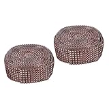 EXCEART 2 Stück Hohlmaschenbohrer Reihenbohrerbesatz Hochzeitsdekoration Rosendekor Kunststoffbandrolle Glitzerband Basteln Strassband Kuchenornamente Glitzerband Diamantband