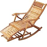 OQHAIR Schaukelstuhl für den Balkon zu Hause, Gartenstuhl, Loungesessel, bequemer Schlafzimmer-Schaukelstuhl, Freizeitmöbel, geeignet für Wohnzimmer, Schlafzimmer, Balkon, Arbeitszimmer, Garten.