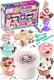 Original Stationery Ice Cream Slime Playshop, Eisladen-Schleimlabor für Flauschige Eiscreme Lustiges Schleim-Spielzeug Set zum Selbermachen, Tolle Geschenke Schleim für Kinder