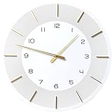 Kare Design Wanduhr Lio, Uhr, Weiß, 60cm, 60x60x4,2cm