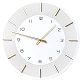 Kare Design Wanduhr Lio, Uhr, Weiß, 60cm, 60x60x4,2cm