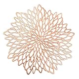 BEVANNJJ Tassenunterlage, einfache Platzsets, Silber, Gold, Ladegerät, Matte, Esstisch-Set, Hochzeit, Party, PVC-Untersetzer, UK Esstisch, Untersetzer (Farbe: D)