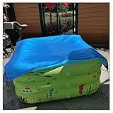 Solarabdeckungen Aufblasbarer Garten-Außenpool Schwimmbadabdeckung, Staubdichte, Zusammenklappbare Pool-Solardeckenabdeckung, Rahmenpoolabdeckung Mit Seillöchern for Einfaches Aufstellen ( Size : 12ft