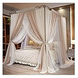 Betthimmel im Palace-Stil, raumhoher Betthimmel, stabiles Moskitonetz aus Edelstahl, Wind- und staubdicht, geeignet für Betten von 150–200 cm (Farbe: A1, Gr