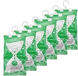 Somune Kleiderschrank Feuchtigkeitsabsorber 6er Pack Hanging Luftentfeuchter gegen Feuchtigkeit Anti-Schimmel Desodorierende Feuchtigkeitsbeständige Trockenmittel-Tasche