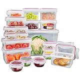 Frischhaltedosen Set 'Click´n Seal Combo' mit Klickverschluss-Deckel | 20 Stück | Frischhaltebox Aufbewahrungsbox Vorratsdose Gefrierbox Mikrowelle Gefrierbox Mikrowelle Spülmaschine Gefrierschrank