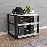 OQHAIR Füße Multifunktionaler Mehrschichtiger HiFi-Audioschrank, Schrank-Audio-Rack Mit Stoßdämpfenden Füßen, Leistungsverstärker-Regal-Geräteschrank