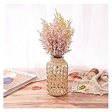 Vase INS-Stil handgewebte Glasvase Retro Creative Home Decoration Ornamente Hydroponische Flasche, Blumen Nicht enthalten Blumenvase (Color : A, Size : L)