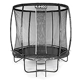 AMIGO Trampolin Basic - Mit Sicherheitsnetz Und Leiter - 244 cm - Schwarz