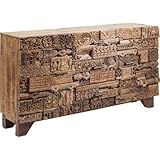 Kare 82794 Design Sideboard Shanti Surprise Puzzle Nature, 90x160x42cm, Braun, 42 x 160 x 90