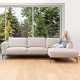 Comooda Soda Corner, Holz, Beige, Ecksofa Rechts