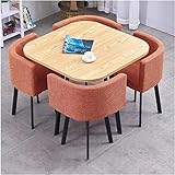 Moderner Konferenzraumtisch, Business-Couchtisch, Couchtisch und Stuhl-Set, einfache Stilmöbel, Wohnzimmer, Arbeitszimmer, Wohnung, Ausstellung, 90 cm, quadratischer Tisch, Küche,