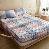 BAJIN Design Luxus Matratzenschoner | wie Spannbettlaken | Unterbett | Topper | Matratzen-Auflage auch für Boxspring und Wasserbetten geeignet,150x200+30cm