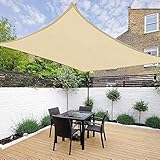 Sonnensegel, 118 x 400 cm, 190T Polyester-Taft, UV-Block, für Terrasse, Pergola, Abdeckung, Garten, Hinterhof, Outdoor-Aktivitäten (Beige)