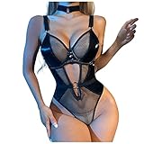 Damen Nachthemd Unterröcke Sexy Frauen Spitze Halter See-Through Erotic Lingerie Sets Sexy Negligee Sleepshirt Nightwear Nachthemd Pyjama Kleid Lingerie Spaghetti Träger Schultergurte Unterkleider