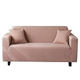 ZCXRYFL Sofabezug 1 2 3 4-Sitzer Stretch Stoff Sofa üBerzug Rutschfester Couch üBerzug Mit Armlehnen WohnzimmermöBeln Schutz Couch husse FüR Kratzer Von Hunden Und Katzen(180-220cm,Camel)