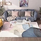 AD6H-CZ Hellblauer Teppich, Jugend Teppich kann mit Yoga matten gewaschen Werden, um den Boden Teppich zu schützen,Hellblau,180x250cm