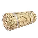 FABIIA 50 cm Breite, Rattanniture Chair Gewebematerial Mesh Net Open, Naturrohr Rattan Gewebtes Gurtbett, Rattan Wicker Sheet Stoffmöbel Reparaturen Für Schrank, Tür, Bett, Tische, Regal/100 * 200 cm