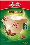 200x Melitta Original 1x6 (Grösse 6)' Filtertüten/Kaffeefilter (Naturbraun / 3 Aromazonen-Filter (Melitta 1x6, 200 Filter)