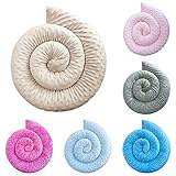 Bebeloo Seitenschläferkissen Nackenrolle Kuschelschlange Stillkissen Zugluftstopper Minky Oeko-TEX (Beige, 300 cm)