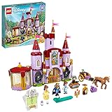 LEGO 43196 Disney Princess Belles Schloss, Schöne und das Biest, Prinzessin Schloss und Belle Mini Puppen, Spielzeug ab 6 Jahre