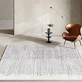 RUGMRZ Schreibtisch Teppich Area Rug Wohnzimmer Teppich im modernen Stil grau Minimalist isch leicht zu reinigen Teppich Küche 120 x 190 cm