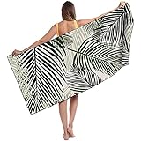 Runmeihe Strandtuch, 80 x 180cm Extra großes Mikrofaser Strandtuch für Erwachsene, Doppelseitiges Sandfreies Schnelltrocknend Leichtes Handtuch für Strand Schwimmen