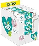 Pampers Sensitive Baby Feuchttücher, 1200 Tücher (15 x 80) Für Empfindliche Babyhaut, Dermatologisch Getestet, Baby Erstausstattung Für Neugeborene