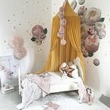 Raumdekor Bettwäsche Mädchen Prinzessin Moskitonetz Kuppel Spitze Moskitonetz Betthimmel Netz Doppelbett King Size Fliegeninsektenschutz-LilaLila1 (Color : Yellow)
