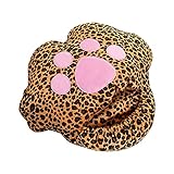 Clicitina Männer Frauen Winter Leopard Katze Elactric Schnittstelle USB Ladegerät Hausschuhe Schuhe Carbon Heizstrahler Test